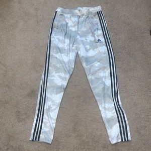Adidas White Camo Medium Track Pants